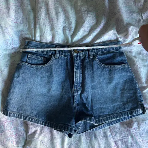 Moto Mini Jean Denim Shorts Blue