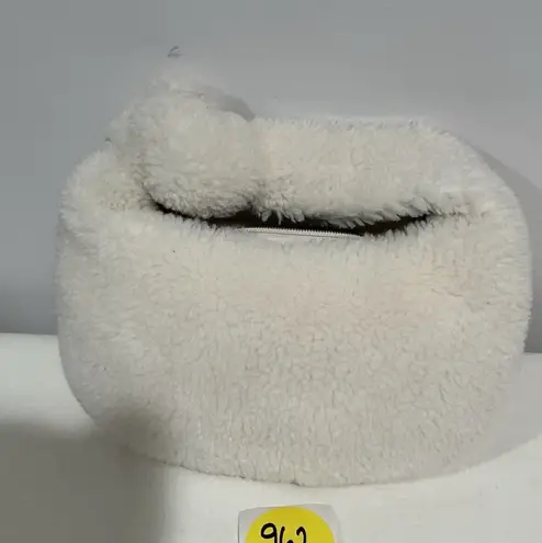Woman’s Small Sherpa Handbag Purse White