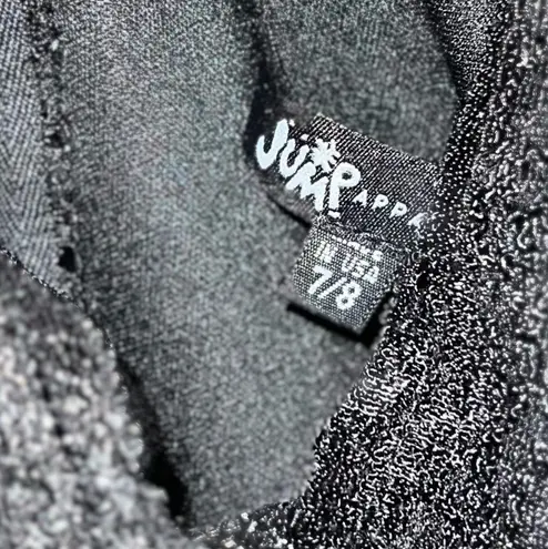 Jump Black Glitter Sparkly Lace V Neck Racerback Sheath Dress size 7/8 Formal - Image 8