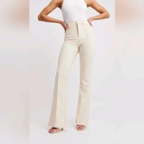 NEW Because of Alice BOA Wide Leg Suit Trousers Dusty Rose M Pink Size M