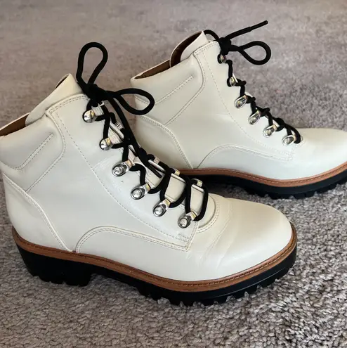 Indigo rd. White Combat Boots