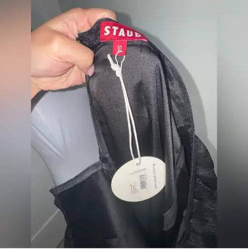 STAUD Dragon Ruffle Tulle Skirt in Black/Size 10