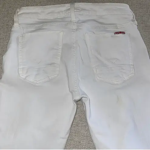 Hudson White Flare Jeans