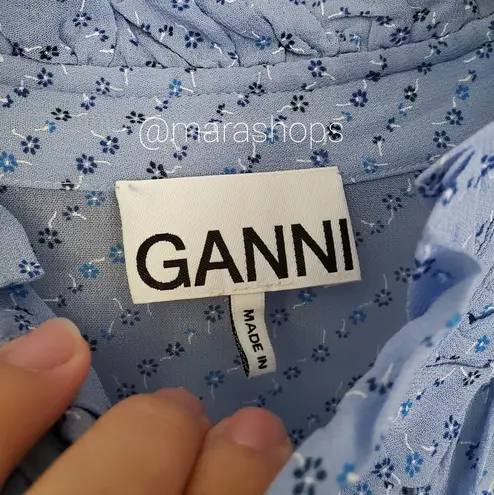 Ganni printed Georgette dress