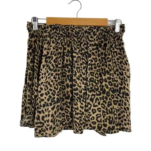 PINK - Victoria's Secret Victoria’s Secret Pink A Line Leopard Animal Print Mini Skater Skirt Size Medium