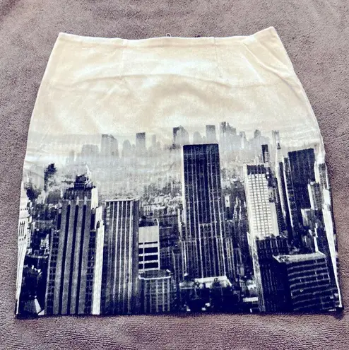 Black and White Mini Pencil Skirt for Night Out Size L