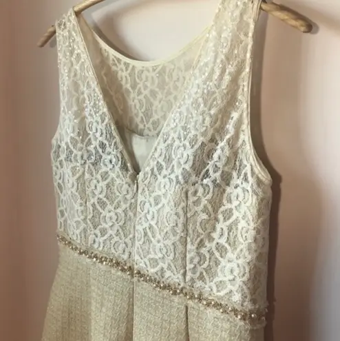 Kay Unger lace and beaded dress