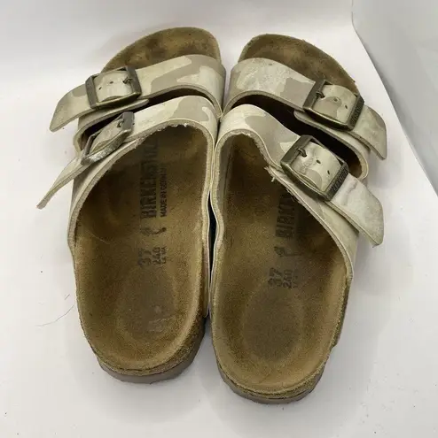 Birkenstock  Arizona Desert Sand Camo Sandals Size EU 37 US W6 Narrow