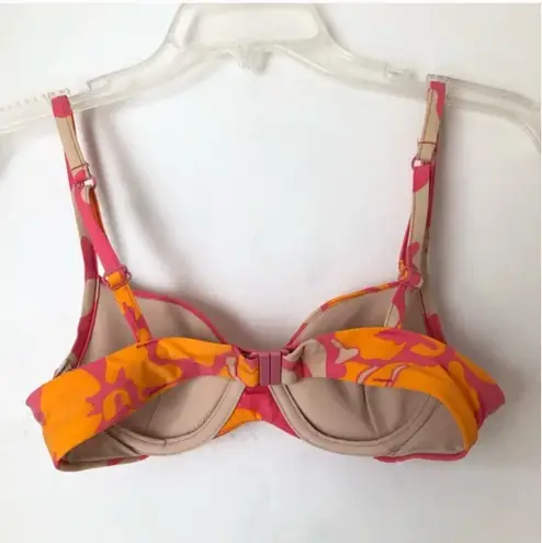 Victoria's Secret  Vintage Y2K Underwire Pink Floral Bikini Top 32A