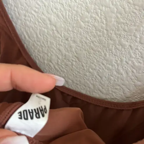 Parade Easy Scoop Bodysuit Brown Small