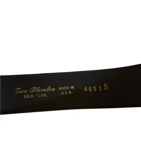 Retro Brand TWO BLONDES New York 80’s Black Multicolored Sequins & Velvet Wide Dress Belt - Image 3