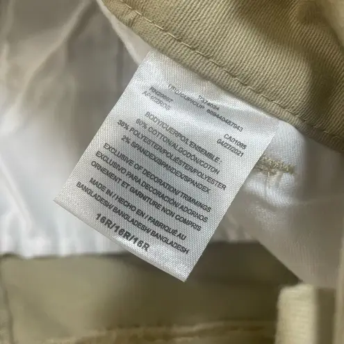 Dickies NWT Chino Pants Womens 16 REG Khaki Tan Slimming Casual Workwear