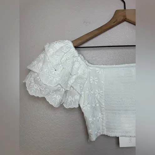 Caroline Constas New York Estelle White Top Medium NEW $395