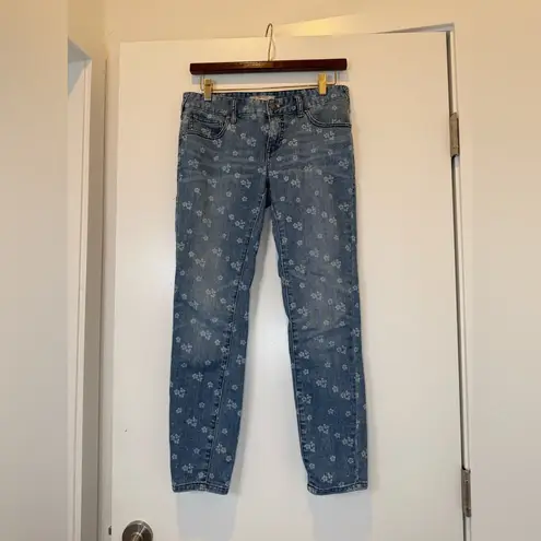 Free People  Ditsy Floral Crop Skinny Jeans