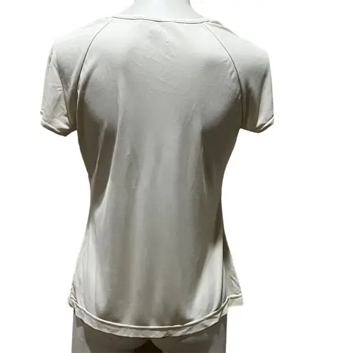 St. John Women's Short Sleeve White T-Shirt Size S Lightweight Comfortable