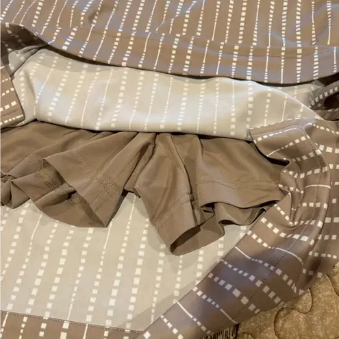 Callaway Calloway Tan Striped Women's golf skort