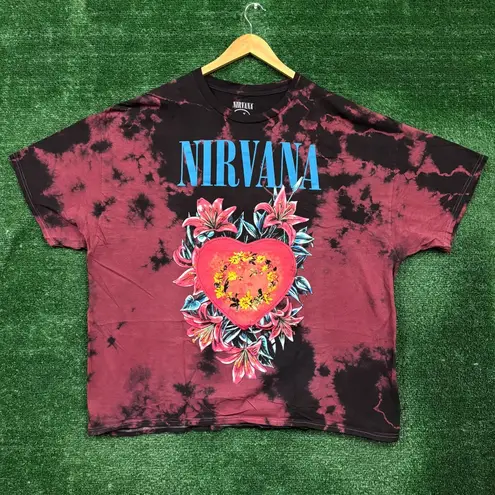 Nirvana Heart-Shaped Box Grunge Band Tie Dye T-Shirt Size 3X