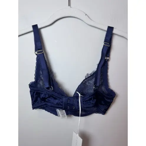 Stella McCartney Gigi Giggling Underwire Lace Navy Bra 32D NWT $180