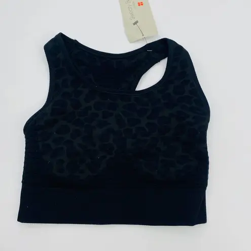 Sweaty Betty Stamina Sports Bra Grey Leopard Black Camouflage Size XS NWT