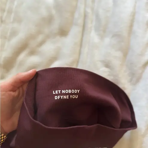 DFYNE Women's Burgundy Impact Leggings S