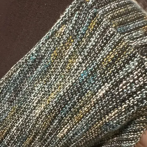 Chadwick's Teal Knit Cardigan | Long Open Sweater w/ Pockets