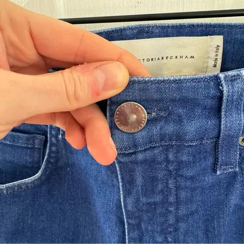 Victoria Beckham Cropped Mid-Rise Bootcut Jeans Denim Pants Size 25