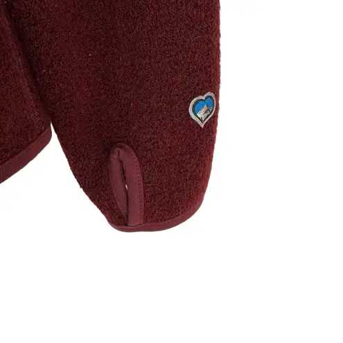 Kuhl Women’s Tara Alpaca Fleece Full Zipper Jacket Coat Wine Size L