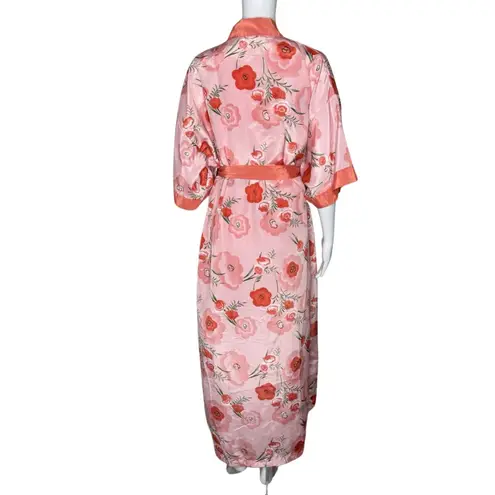 Contessa Di Roma Nightgown Womens Small Pink Floral Flower Bohemian Grandma