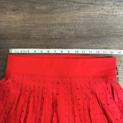Thrive Red Pleated Pull On Skort with Star Details NEW