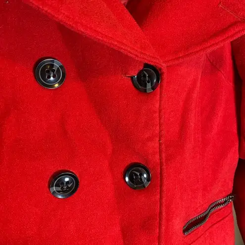 Maralyn & Me Red Pea Coat VGUC
