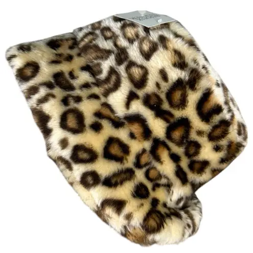 Bijoux Terner Animal Print Fleece Fuzzy Bucket Hat One Size NEW with Tags