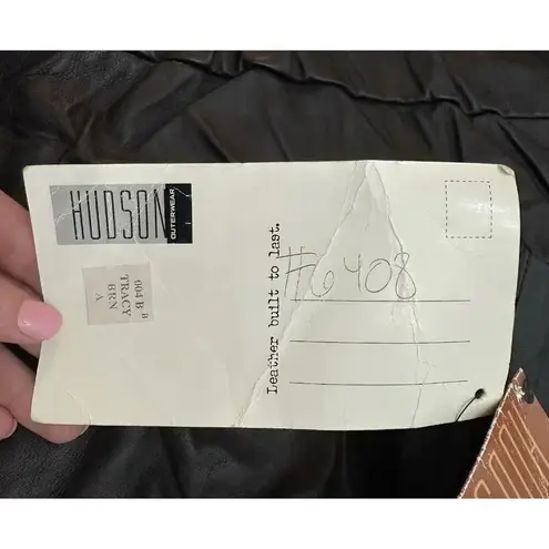 Hudson VTG Leather Jacket Dark Brown Women’s Tagged A (small) NWT Biker Lined