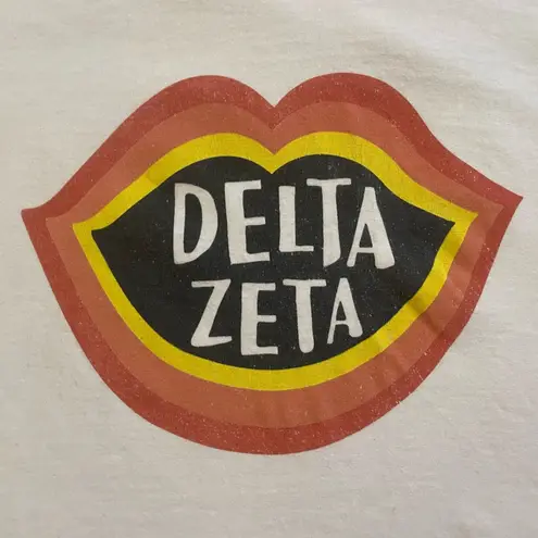 Delta Zeta Cropped Short Sleeve Tee