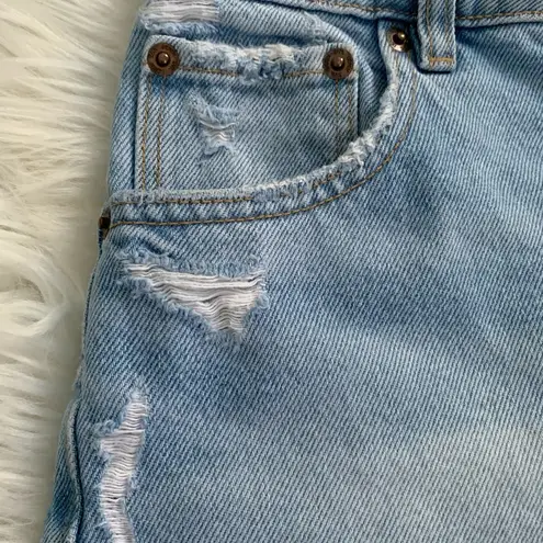 ZARA  ripped blue jean shorts (worn once)