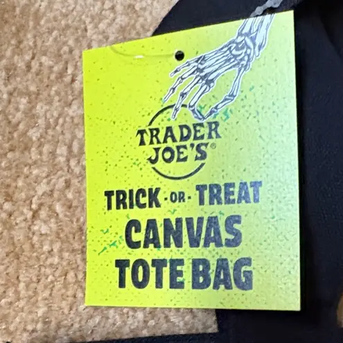 Trader Joe's Mini Canvas Halloween Fall Trick or Treat Tote Bag