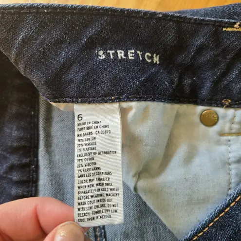 American Eagle  Short Shorts Womens Sz 6 Blue Super Stretch (Fits 31x5) EUC