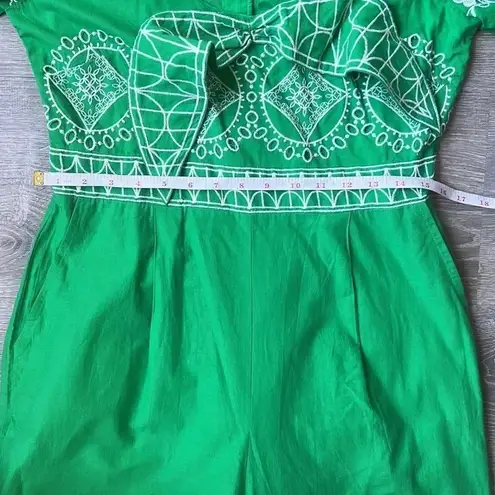 Karen Millen Womens Floral & Geo Embroidered Woven Jumpsuit