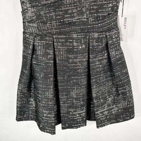 Bailey 44 Size 0 Dress Keep On Dreaming Metallic Silver Gray Sequins NWT 1458