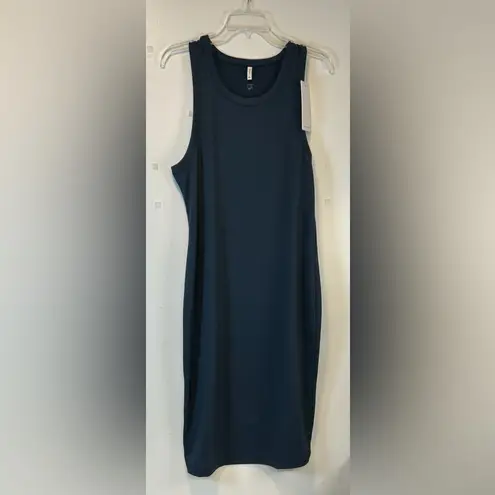 7 Diamonds Core Ribbed Tank Sleeveless Blue Dress stretch Women’s Size XL