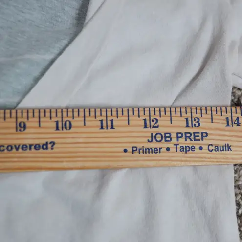 James Perse Standard V Neck Surf Graphic T-Shirt Size XS Long Sleeve Cotton Tee - Image 5