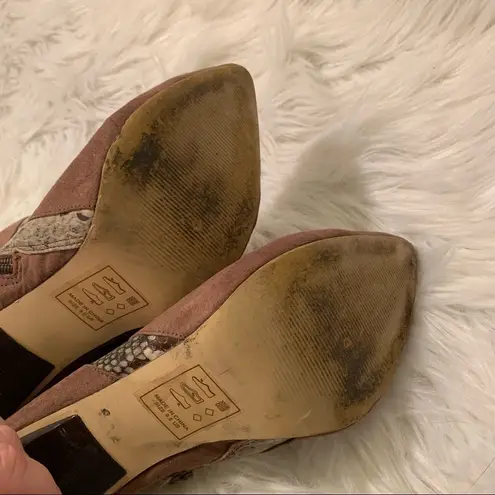 Izabella Ru Mare Pointed Toe Heeled Boots Brown Size 9.5