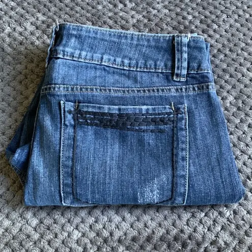 Elle Women's  Skinny Boyfriend Denim Blue Jeans Size 8 EUC #2716