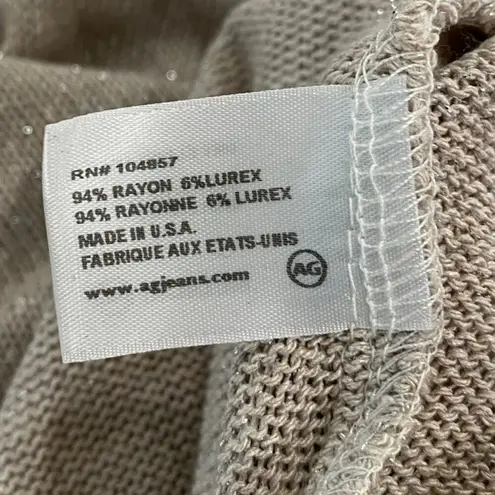 AG Adriano Goldschmied Long Sleeve Pullover Tunic Sweater Gold Women's Size M Size M