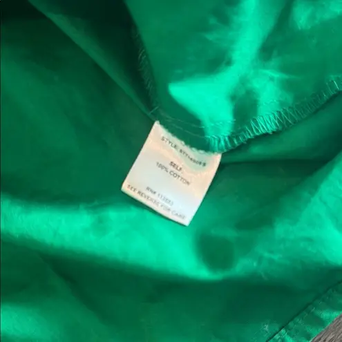 Sugar Lips  Green Ruffled Tie Strap Tank Sz M