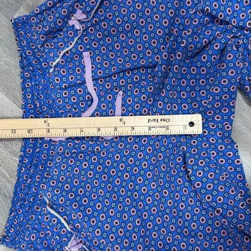 Victoria's Secret Victoria’s Secret Medallion Print Flannel Sleep Lounge Pants Blue Medium