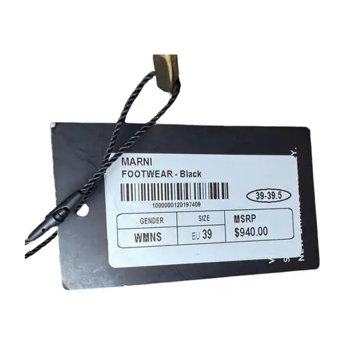 Marni New Embellished Platform Sandals, size 39 Black