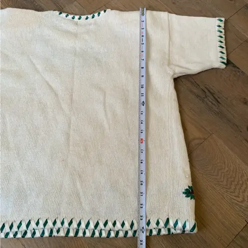 Vintage Collectible Shenanigans Knit Sweater With Ribbon Accents Size Medium