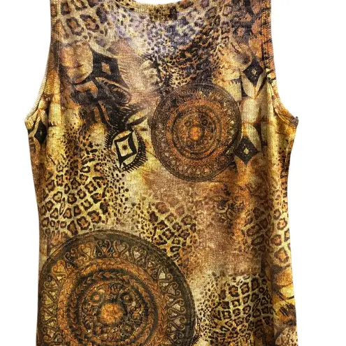 Cactus 2 Piece Cardigan & Matching Tank Bohemian/Egyptian/Animal Print