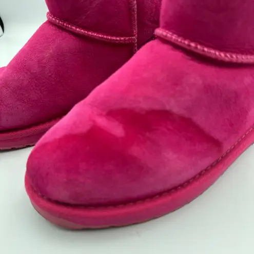 Barbie x EMU Australia Stinger Micro Pink Sheepskin Ankle Boots Women's Size 6