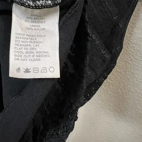 Classiques Entier Women's Black Lace Sleeveless Tank Top Size Small Y2K